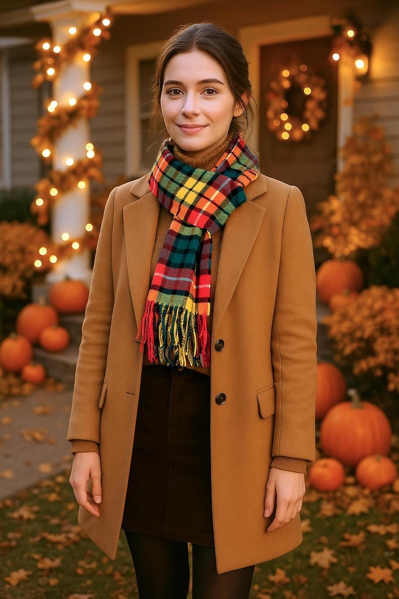 Achillea Cashmere Feel Tartan Plaid Scarf - Classic Winter Scarf for Men & Women, Scottish Heritage Holiday Gift - Image 5